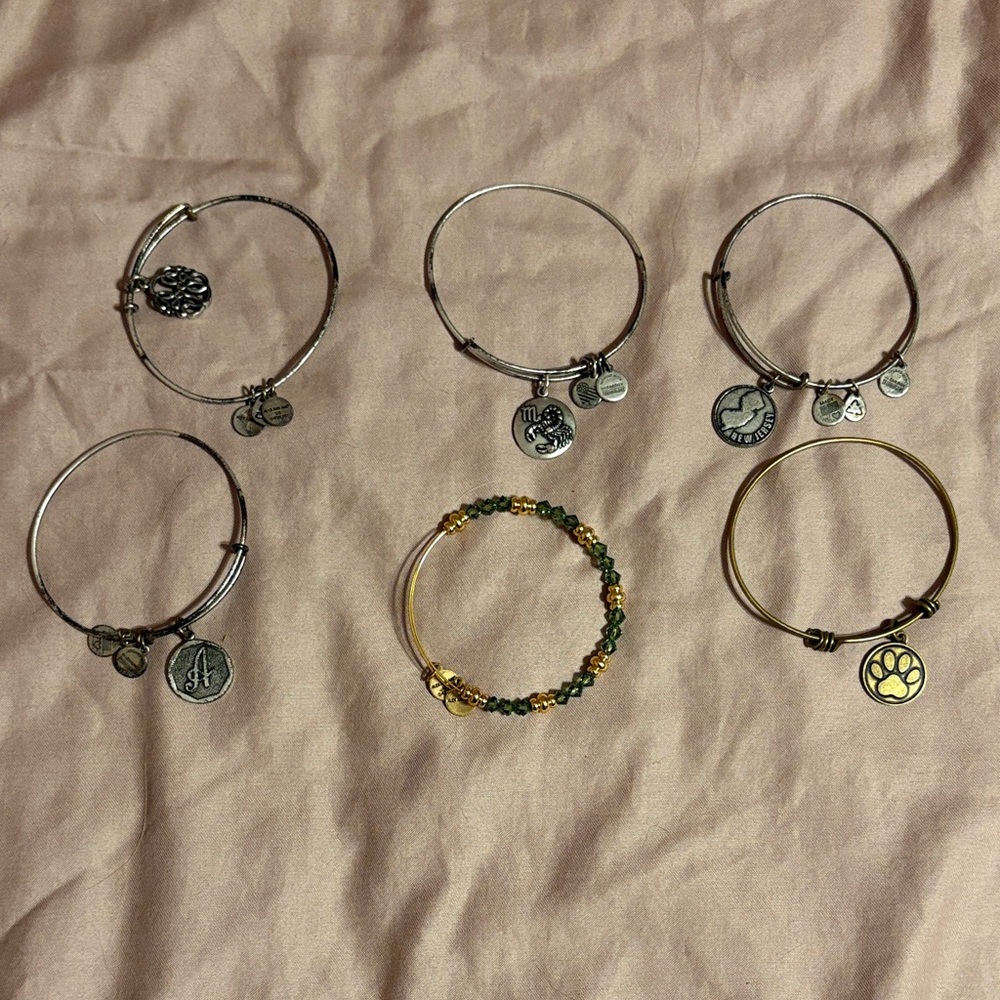 Alex and Ani Mixed Metal Charm Bracelets